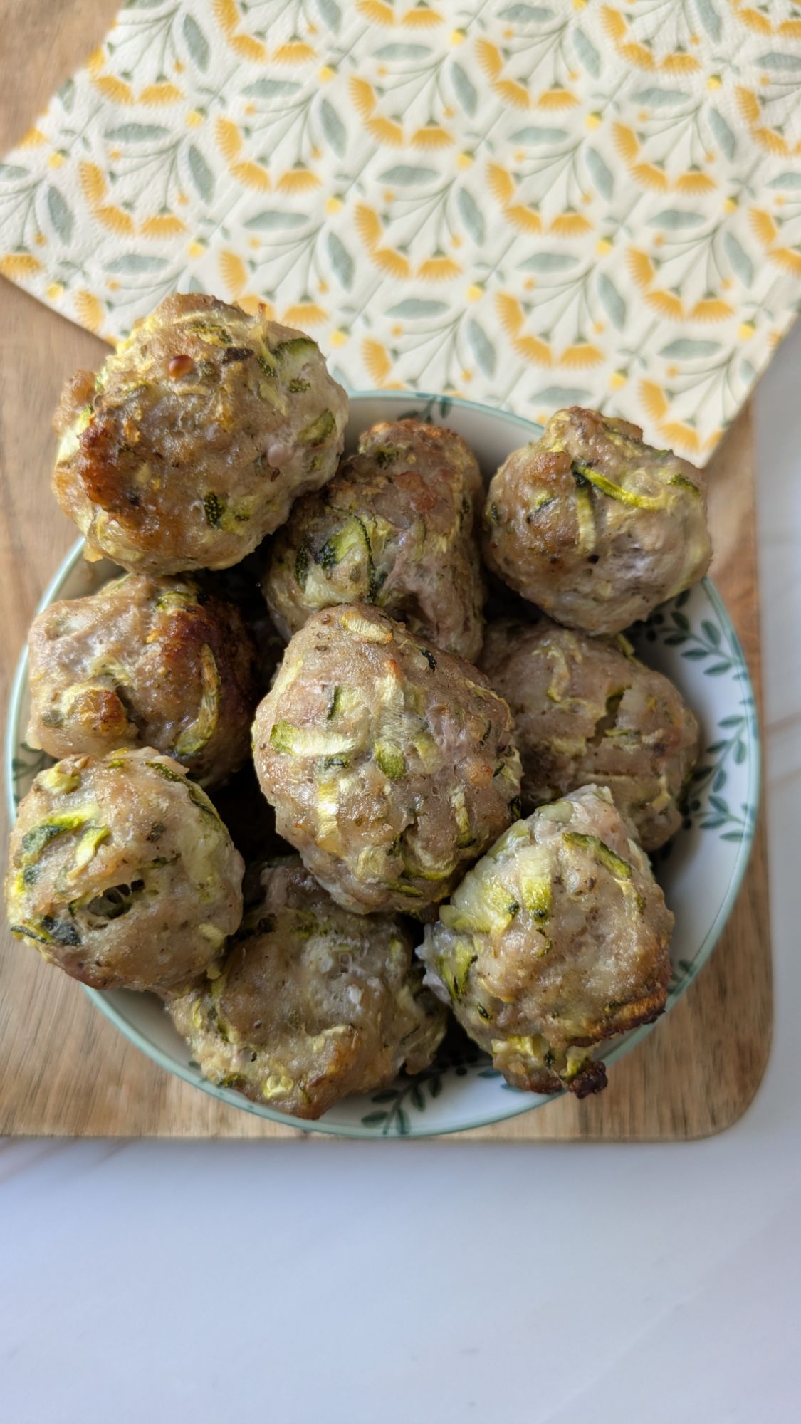 GF Sausage and Zucchini meatballs